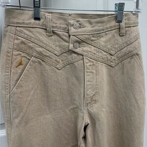 Beige western denim